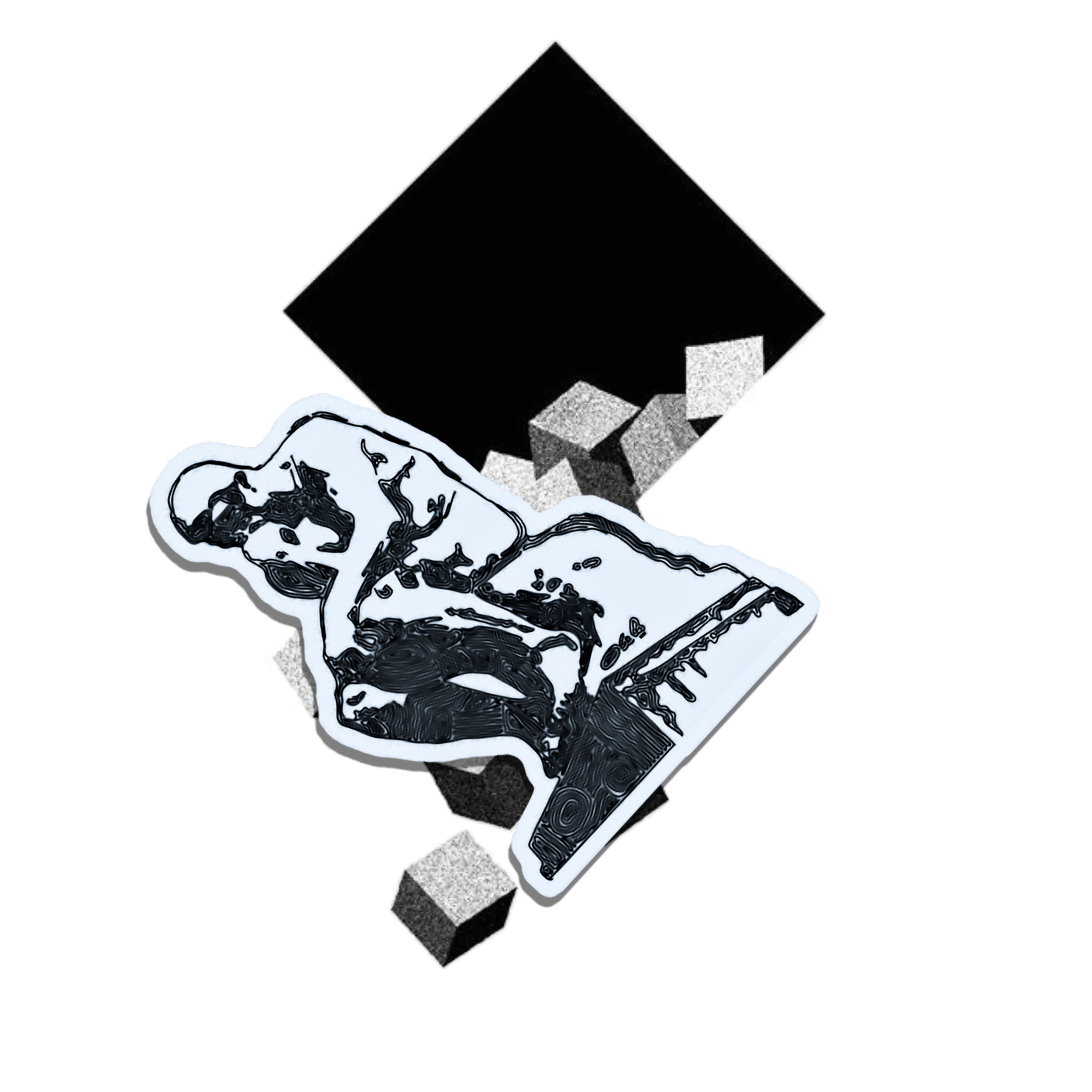 Human brain enhanced by AI showing critical thinking, reflection, and semantic understanding working together