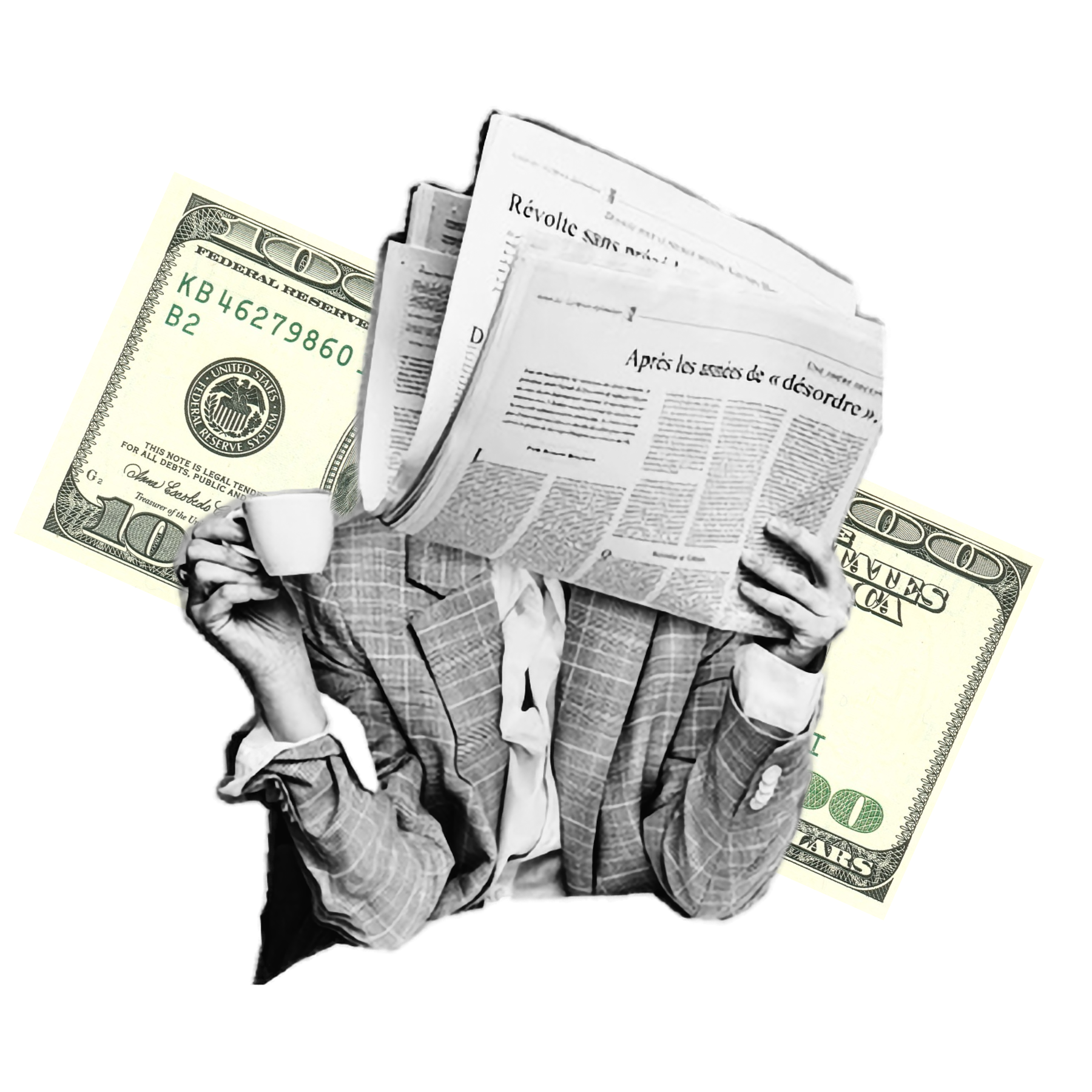 Balance scale showing fair value distribution between publishers and readers, representing ethical journalism economics